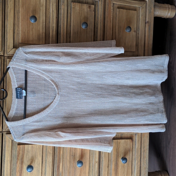 Beach cover-up/ Swim cover Jordan Taylor Beachwear, long sleeved mesh top - Picture 3 of 10